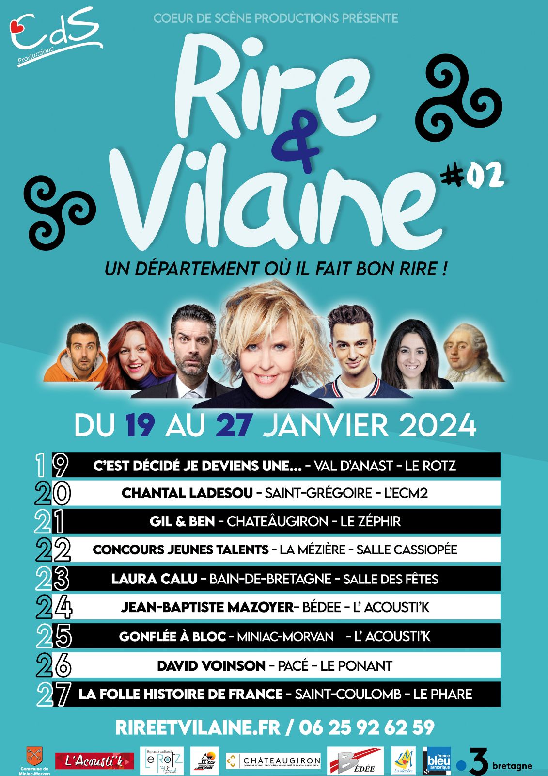 Rire & Vilaine 2024 - Affiche et programmation